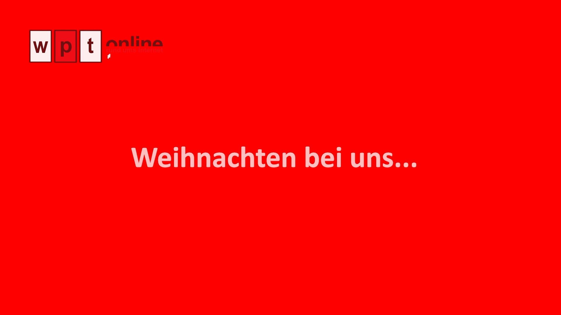wpt Logo mit Text Weihnachten bei uns... in farbe